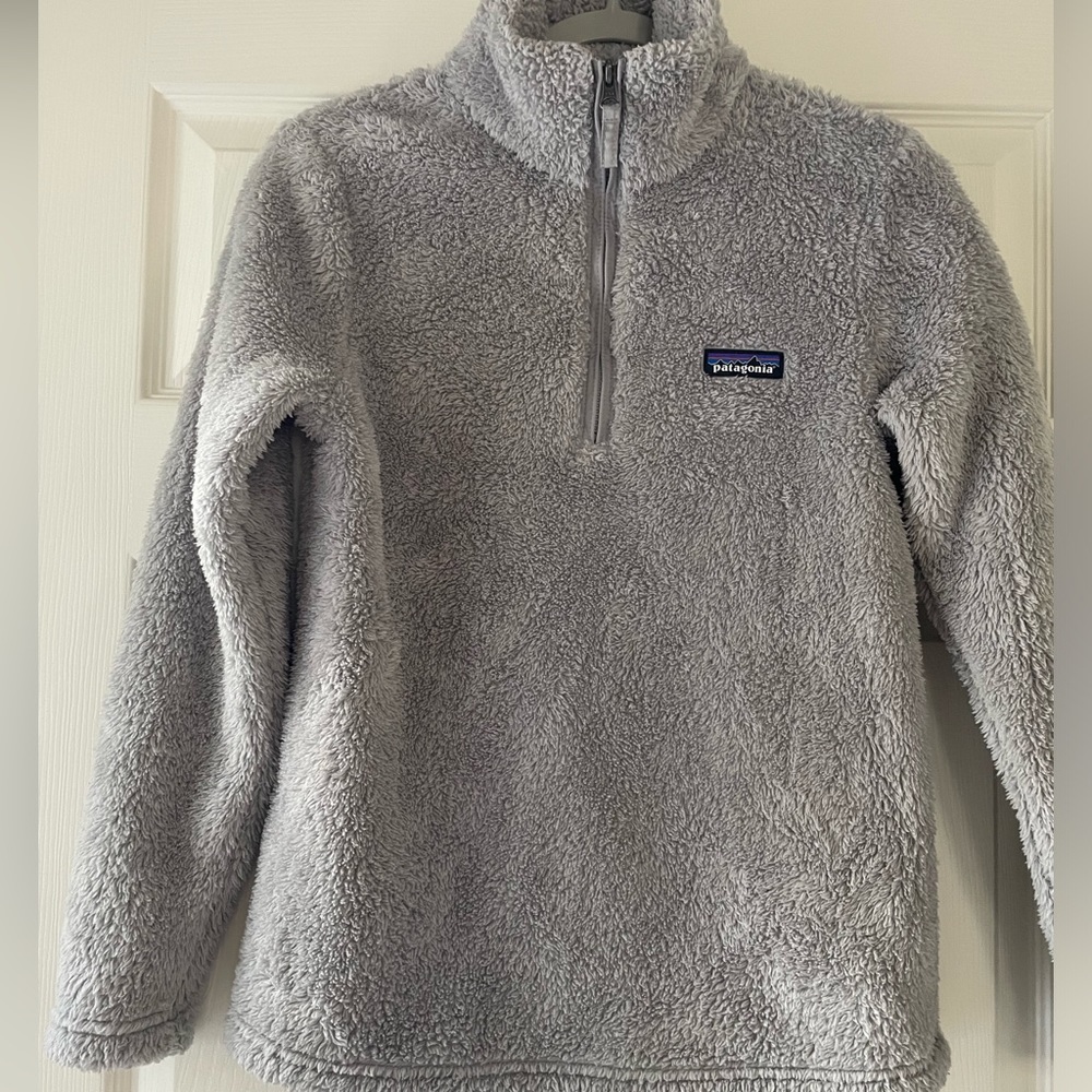 Patagonia Women's Los Gatos 1/4 Zip Fleece  Sz XS Salt Gray